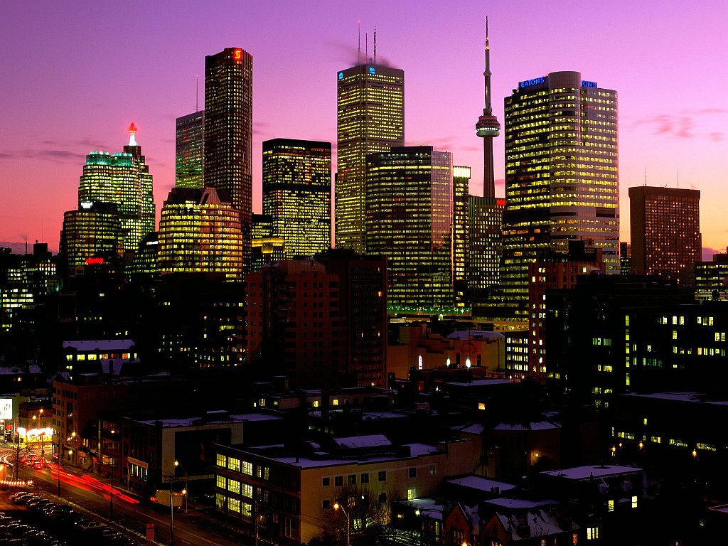 Toronto at Dusk, Ontario, Canada